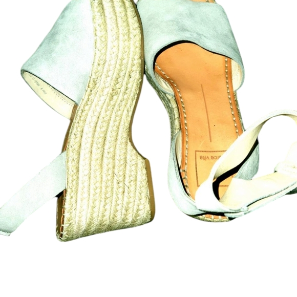 Dolce Vita Tan Wedges with Ankle Strap - Picture 14 of 15